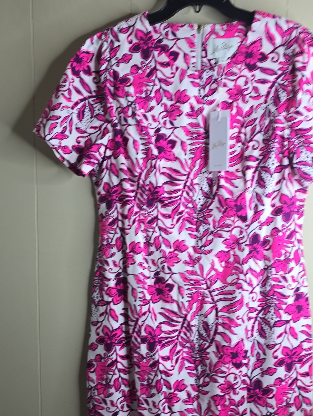 Lilly Pulitzer Mila Short Sleeve Stretch Shift Dress Size 12 - Picture 4 of 8
